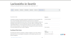 Desktop Screenshot of locksmithsinseattle.com